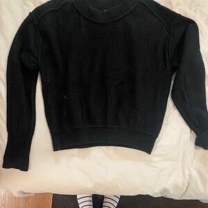 Free People Black Cashmere Sweater